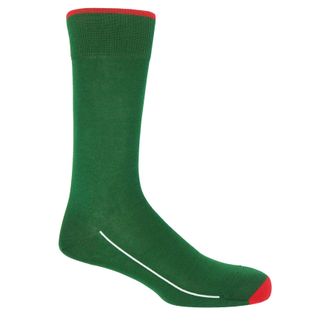 Peper Harow Square Mile Mens Socks - Emerald