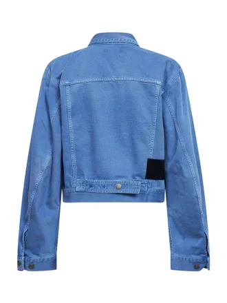 Haikure Womens Denim Jacket Simon Bull 44 Light Blue Cotton Bomber