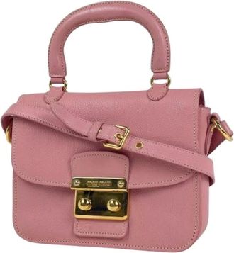 Miu Miu Pre-owned Handbags, female, Pink, Size: ONE SIZE Pre-owned Shoulder Bag