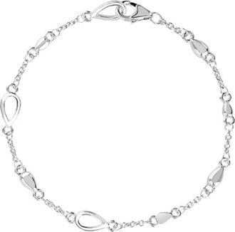 Lucy Quartermaine Station Petal Bracelet in Sterling Silver at Nordstrom, Size 7.5