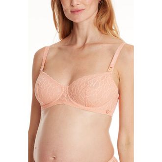 Cache Coeur Bliss Pregnancy and nursing bra in Peach at Nordstrom, Size 34C