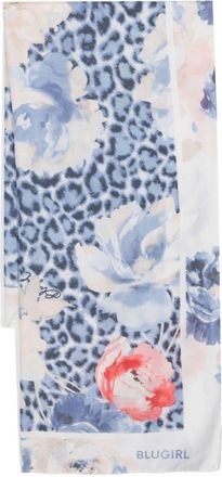Blugirl graphic-print rectangle-shape scarf - women - Polyester - One Size - White