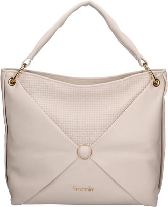 Braccialini Aeliana Schoudertas - Dames - Handtassen - Beige - ONE Size - Leer - Tassen