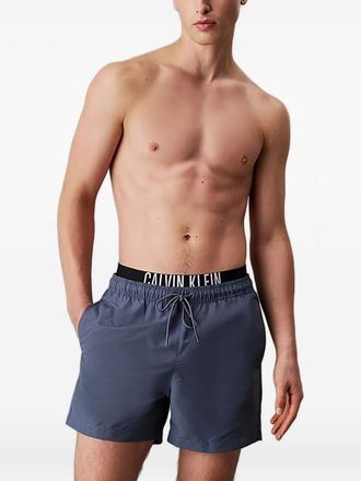 Calvin Klein Costume da bagno con logo - Blu