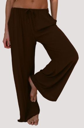 Stone Fox Swim Koda Wide Leg Cover-Up Pants in Earth at Nordstrom, Size X-Small/small