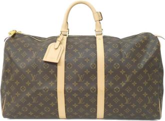 Louis Vuitton Monogram Marron Coated Canvas Boston Bag (Pre-Owned)