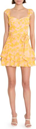 Amanda Uprichard Kendra Sleeveless Skort Romper In Narcissus