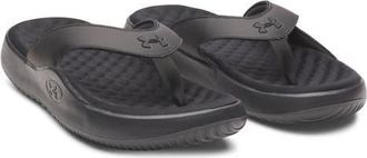 Under Armour UA Ignite Pro 8 Water Resistant Flip Flop in Black at Nordstrom, Size 16