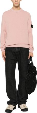 Stone Island Light Pink Loose Sweater