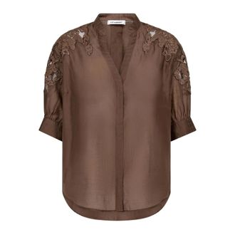 Co'Couture Mujer, Blusas y Camisas, Marr&oacute;n, Talla: M