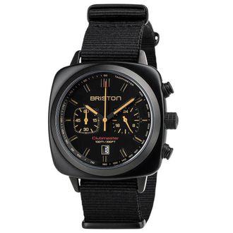 Briston Clubmaster Black Dial Mens Watch 18142.PBAM.BS.4.NB