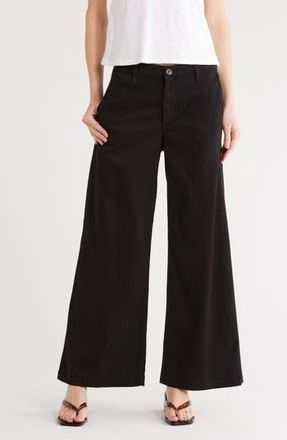 AG - Adriano Goldschmied Caden High Waist Wide Leg Pants in True Black at Nordstrom Rack, Size 23