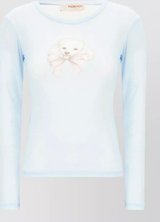 Fiorucci sheer long-sleeve top