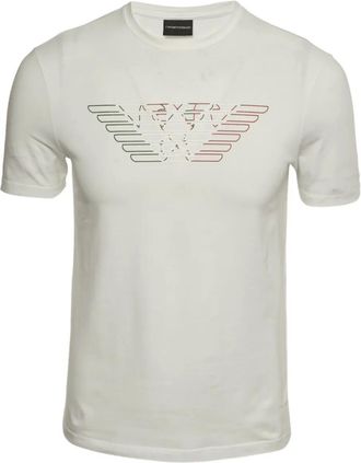 Emporio Armani T-shirt in cotone con logo - Bianco