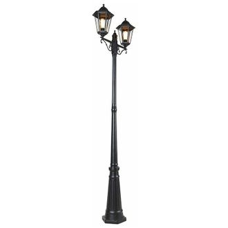 QAZQA Outdoor Lantern Black 220 cm 2-Light IP44 - Havana