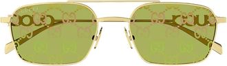 Gucci Sunglasses Gg1804 S 002 Gold/Green Women