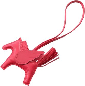 Hermès 2024 Milo Swift GriGri Rodeo Pegase PM lamsleren tassenbedel - Rood