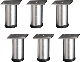 OEM Elevadores De Estructura De Cama Modernos De Aluminio, 6 Unidades, Color Plata