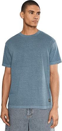 Rvca Midweight Label Short Sleeve Mens T Shirt Vintage Navy : 2XL, Cotton