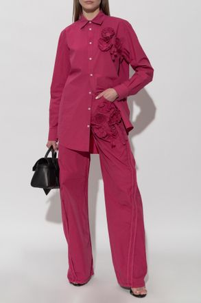 Dsquared2 Trousers With An Appliqu&eacute;, Womens, Pink