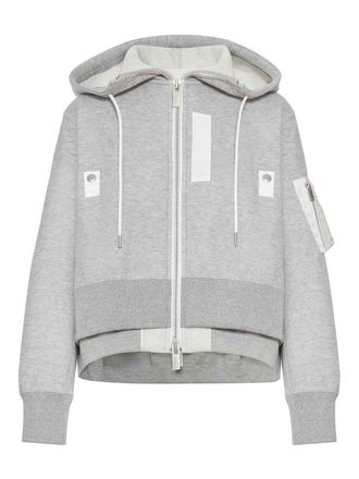 sacai Cotton Blend Padded Hoodie
