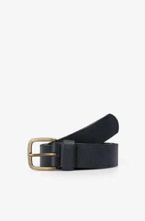 Scalpers Skull Leather Belt in Navy at Nordstrom, Size Medium