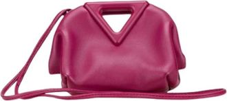 Bottega Veneta Pre-owned Point Coin Purse - Dames - Vintage Mini Tas - Roze - ONE Size - Leer - Vintage