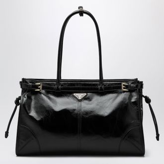Prada Large Prada Bonnie bag in black leather