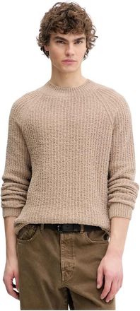 Sunflower Crewneck Sweater - Heren - Ronde hals truien - Beige - S - Katoen - Truien & Vesten