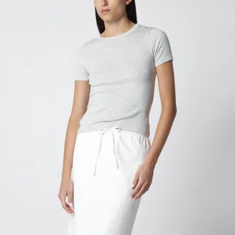 Flore Flore T-shirt Car Tee in cotone biologico grigia m&eacute;lange