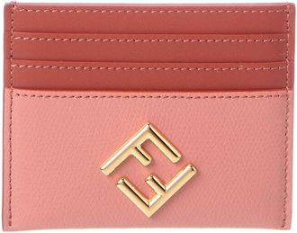 Fendi Fendi Ff Diamonds Leather Card Holder