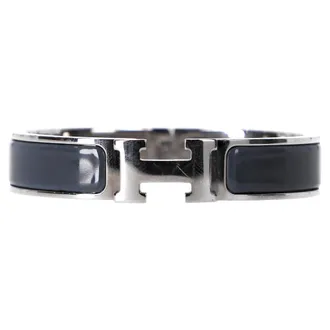 Herm&egrave;s Herm&egrave;s Clic H Armband in Grijs Metaal