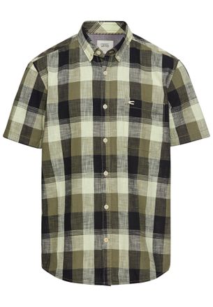 Camel Active Karohemd CAMEL ACTIVE, Damen, Gr. XXL, N-Gr, gr&uuml;n (dusty khaki), Web, Obermaterial: 100% Baumwolle, kariert, h&uuml;ftbedeckend, Rundhals, Hemden Karohemd,