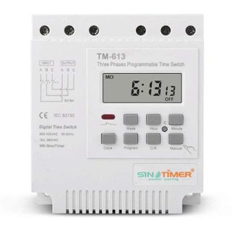 OEM Rel&eacute; Programable De Retardo De Tiempo Tm-613 380v / 50-60hz 16a Interruptor Temporizador De Potencia De Rel&eacute; Semanal Interruptor Temporizador Trif&aacute;sic