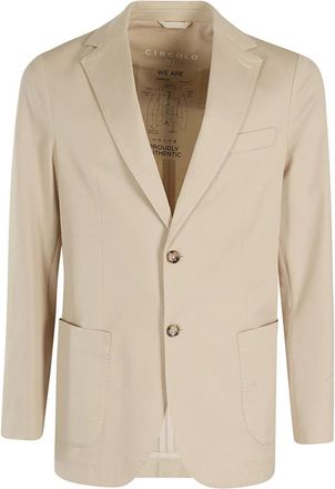 Circolo 1901 Premium Monopetto Jas - Heren - Blazers - Beige - S - Katoen - Jassen
