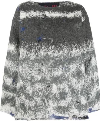 Vitelli Reversible Doomboh Sweater - Dames - Ronde hals truien - Grijs - S - Truien & Vesten