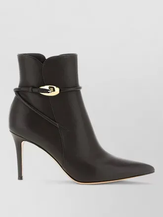 Gianvito Rossi jungle mamba ankle boots pointed toe stiletto
