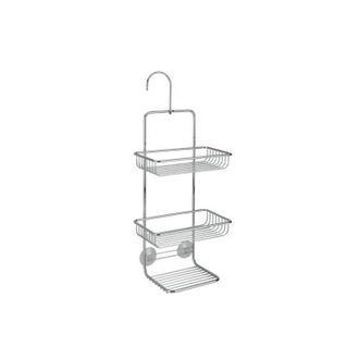 Metaltex Soporte De Ducha Cromado De 3 Niveles, Dimensiones 20x11x38/47 Cm, Modelo Mallorca