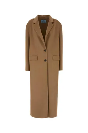 Prada Light Brown Single-breasted Coat