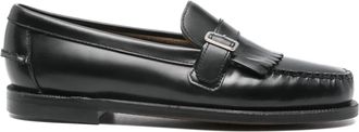 Sebago Black Ales Moccasin Toe Leather Loafer