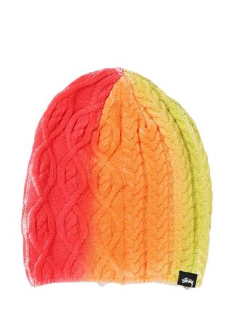 St&uuml;ssy Spray beanie - men - Cotton - One Size - Orange