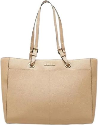 Michael Kors Pre-owned Tote bag - Dames - Vintage Shopper - Beige - ONE Size - Leer - Vintage