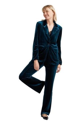 Belle & Bloom Eternity Velvet Blazer in Royal Blue at Nordstrom, Size X-Large Au