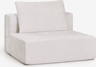Sklum M&oacute;dulo Central Para Sof&aacute; Modular En Chenilla Envasado Al Vac&iacute;o Norridge Sklum