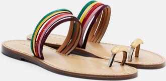Amanu Studio Lusaka leather thong sandals