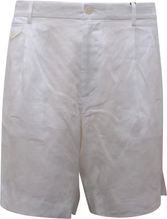 Dolce & Gabbana Heren, Korte broeken, Wit, Maat: XL Linnen