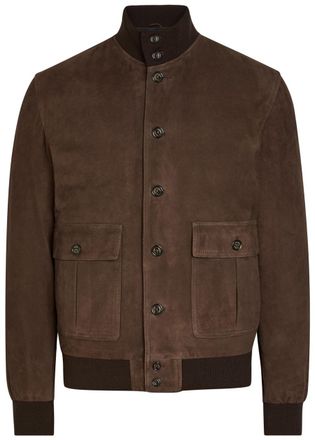 Valstar Valstarino Padded Suede Jacket - Dark Brown - 44 (UK44 / Xxl)