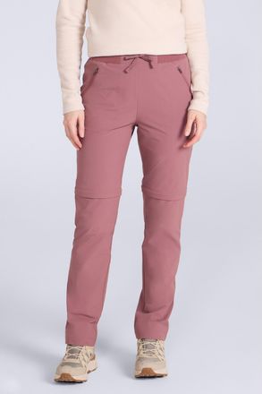Mountain Warehouse Dames/Dames Explorer afritsbare wandelbroek (Donkerroze)