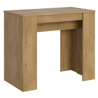 Itamoby Consola extensible 90x48/308 cm efecto madera roble natural