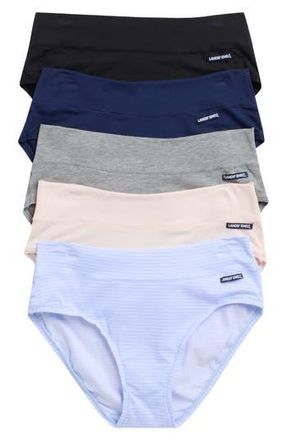 Lands End 5-Pack Soft Essentials Everyday Briefs in Sky Stripe Pack at Nordstrom Rack, Size X-Large